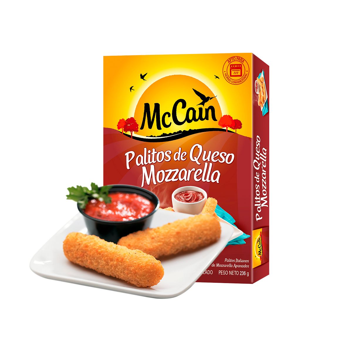 10X Palitos De Queso Mozarella McCain x 8 Unid x 236 Gr Caja