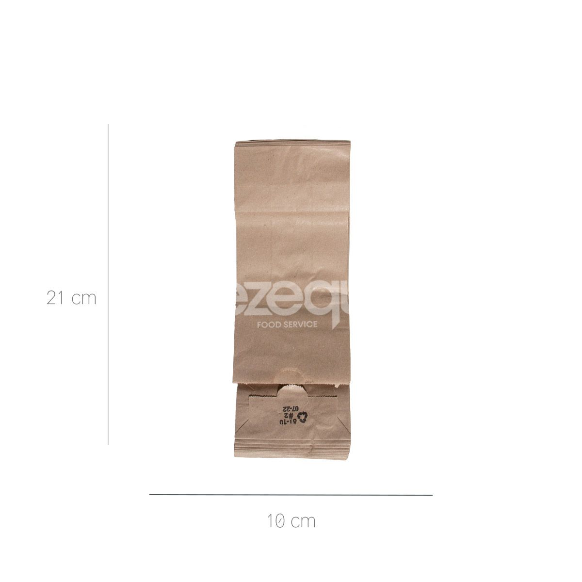 10X Bolsa Kraft 2 Lb x 100 Und