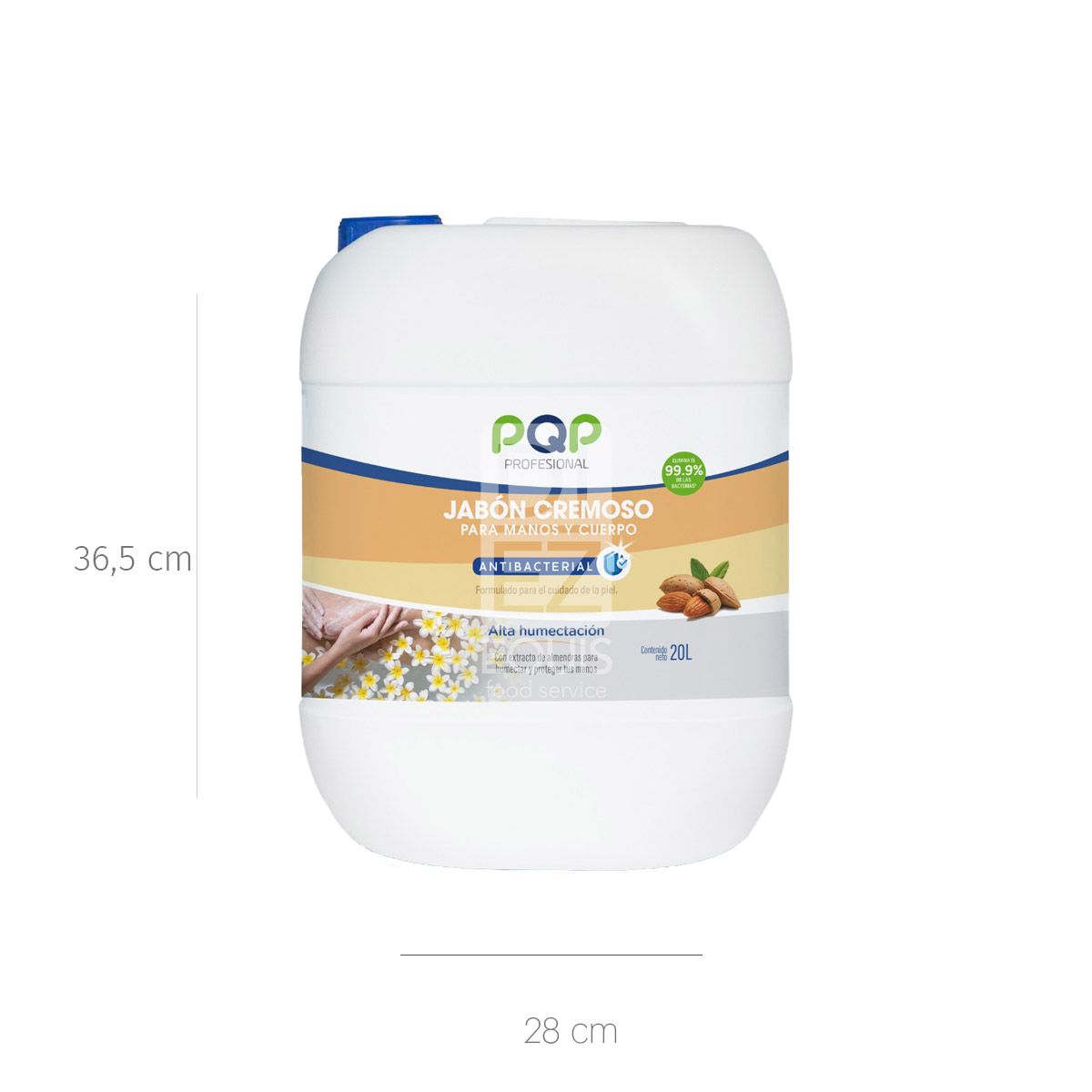 10X Jabón Manos Y Cuerpo PQP Profesional x 20 Lt