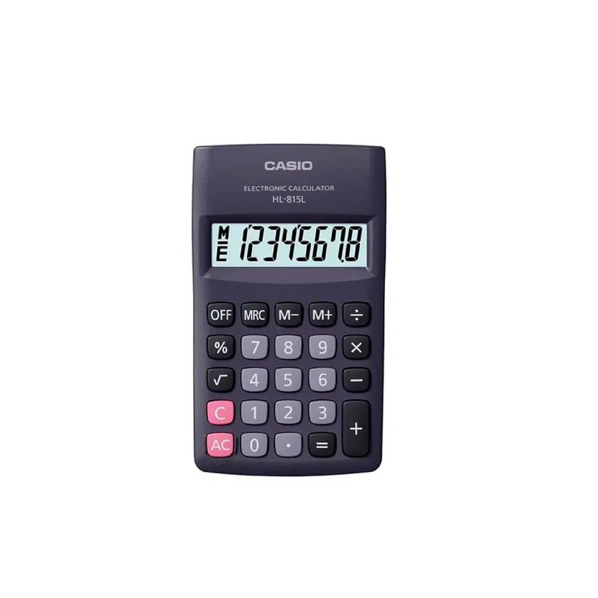 10X Calculadora Casio Hl-815L 8 Dig Blc/Neg Casio
