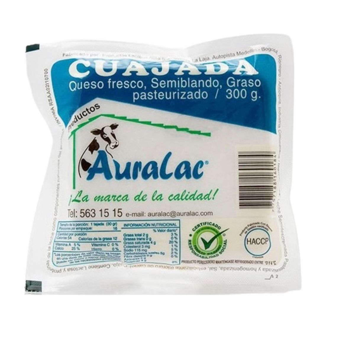 10X Cuajada Auralac x 300 Gr