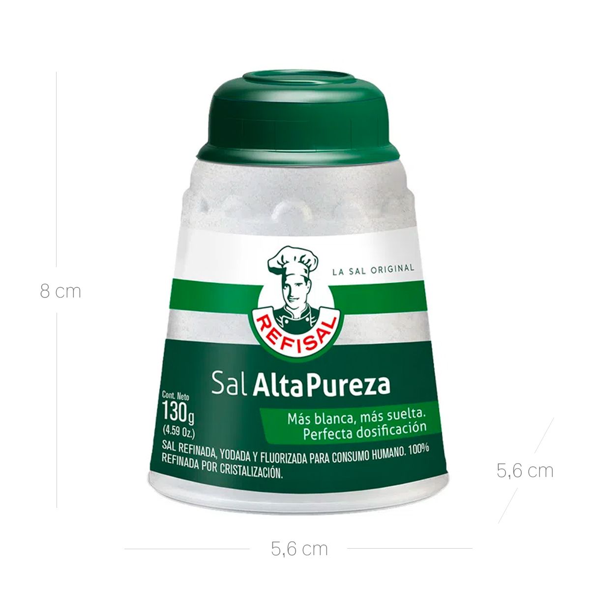 10X Sal Salero Mesa Refisal 130 Gr