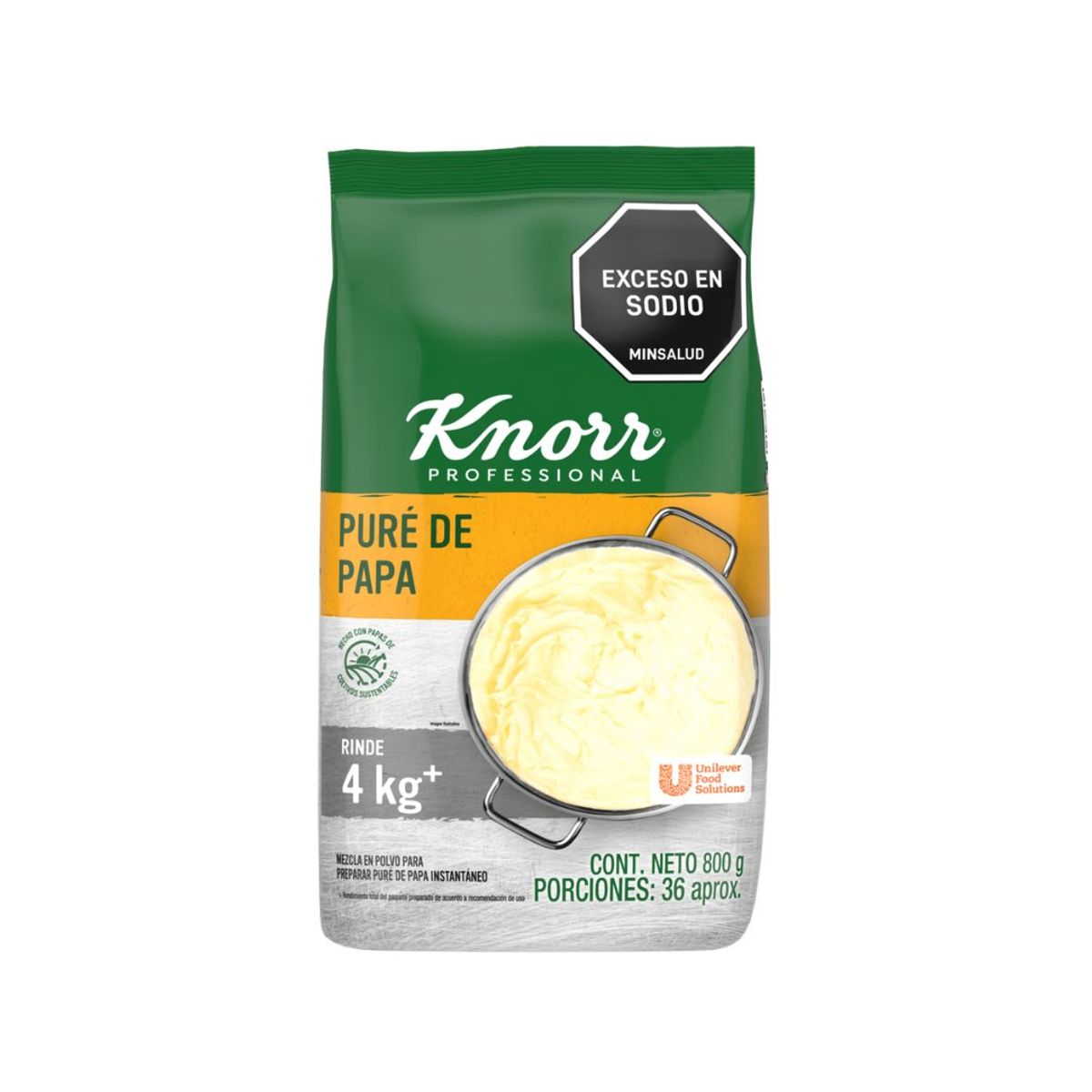 10X Pure De Papa Knorr x 800 Gr Bolsa