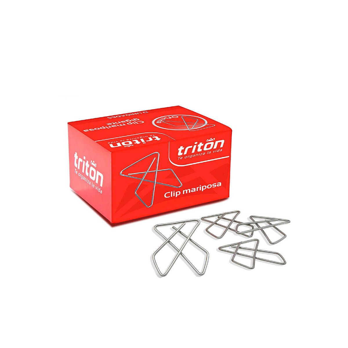 10X Clip Triton Mariposa Metalico x 50 Unidades