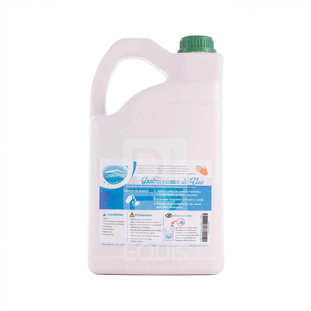 10X Jabón Manos Líquido Avena Clean Pro x 4000 cc