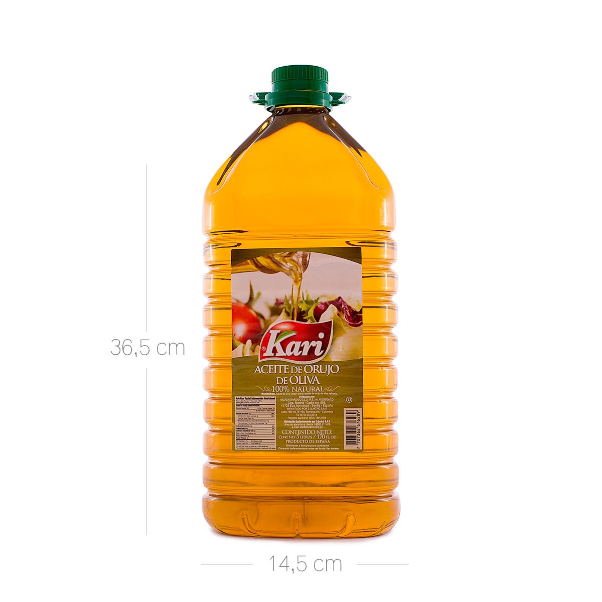 10X Aceite de Orujo de Oliva Kari x 5000 Ml Pet