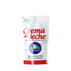 Crema De Leche Betania x 500 Gr Bolsa - Bolsa