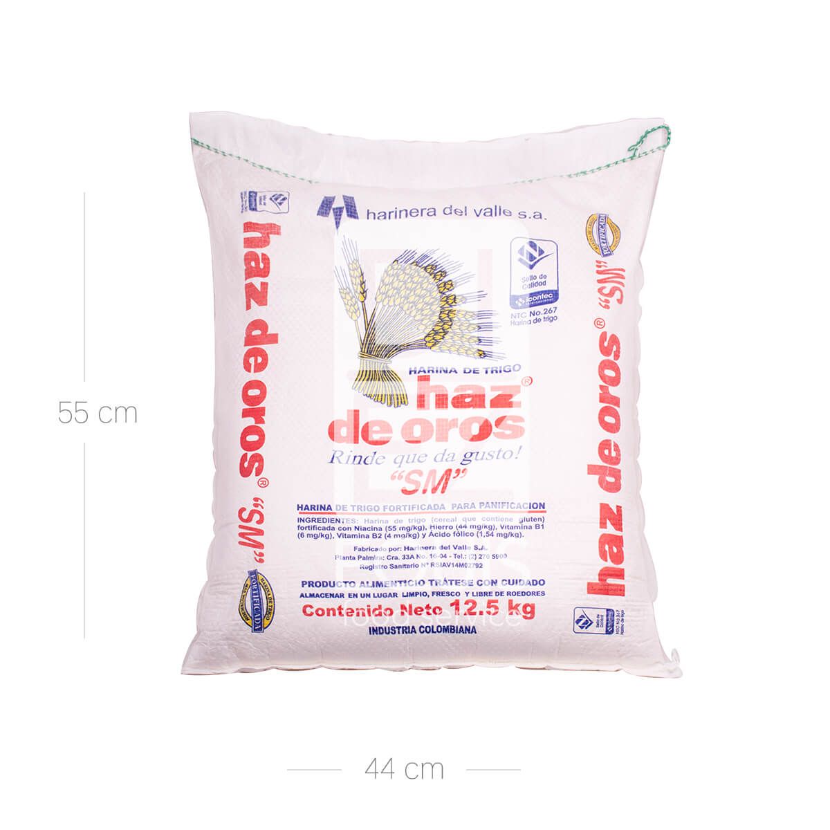 10X Harina de Trigo Integral Haz de Oro x 12.5 kg