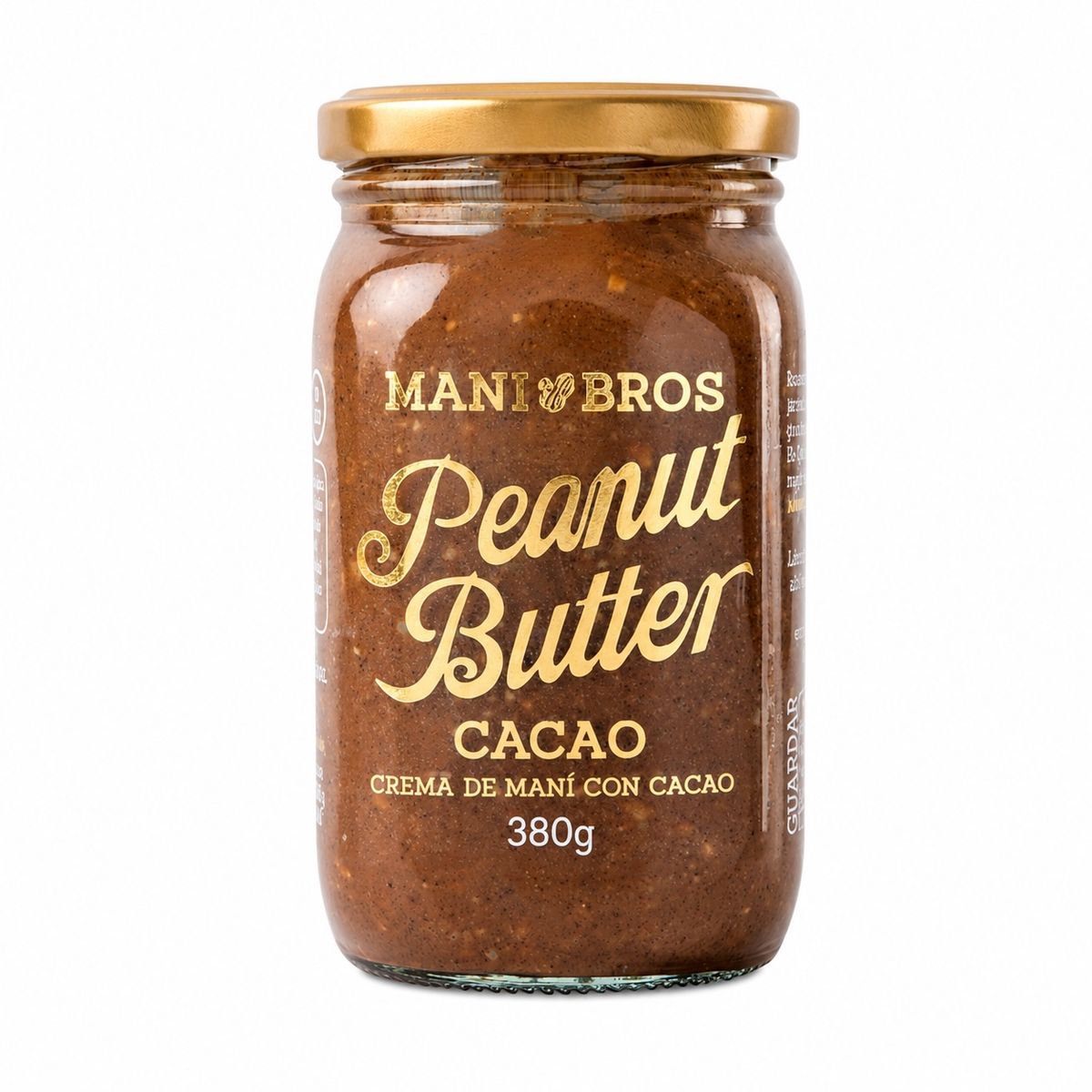 10X Mantequilla de Maní Con Cacao Mani Bros x 380 Gr