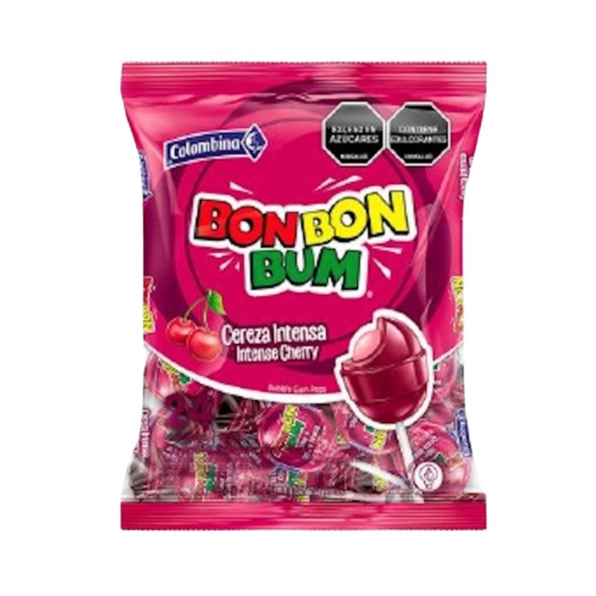 10X Bon Bon Bum Cereza Intensa Caja x 15 Paquetes