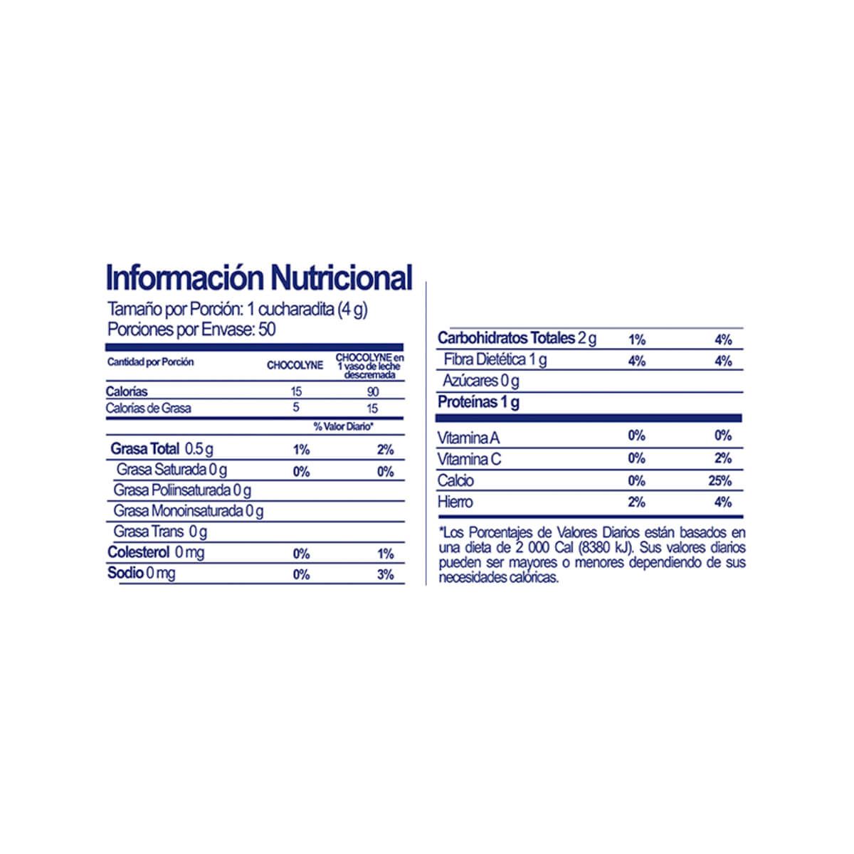 10X Chocolate Chocolyne Instantáneo x 200 Gr Bolsa