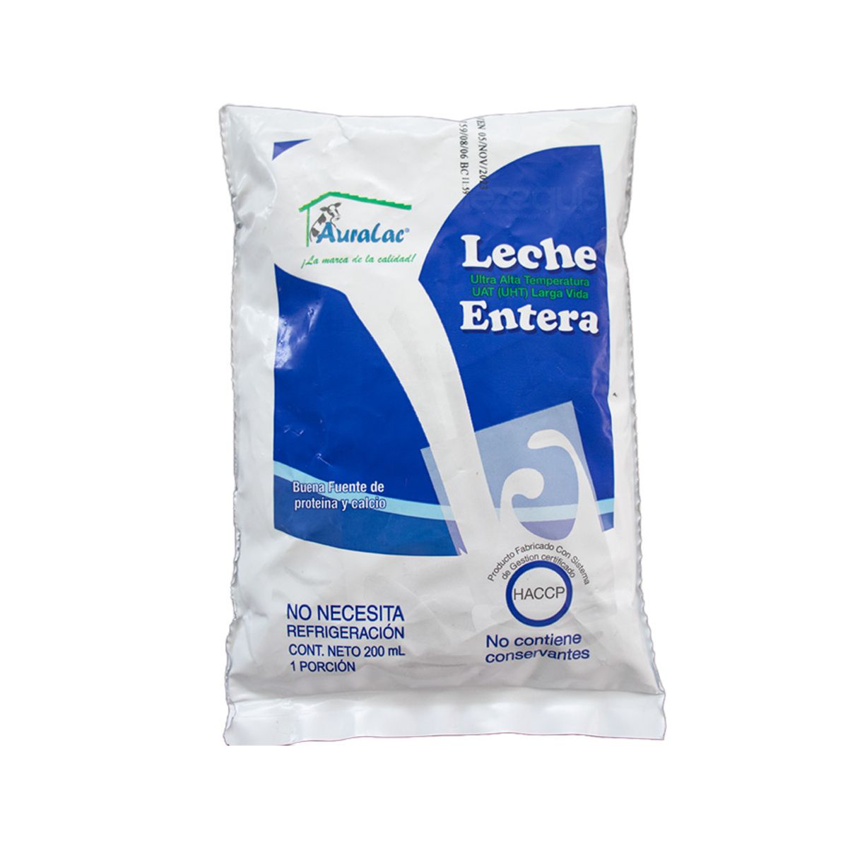 10X Leche UHT Entera Auralac x 200 Ml