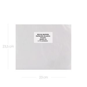 Bolsa Basura Papelera Blanca 40 x 52 Cm x 10 Und - Paquete