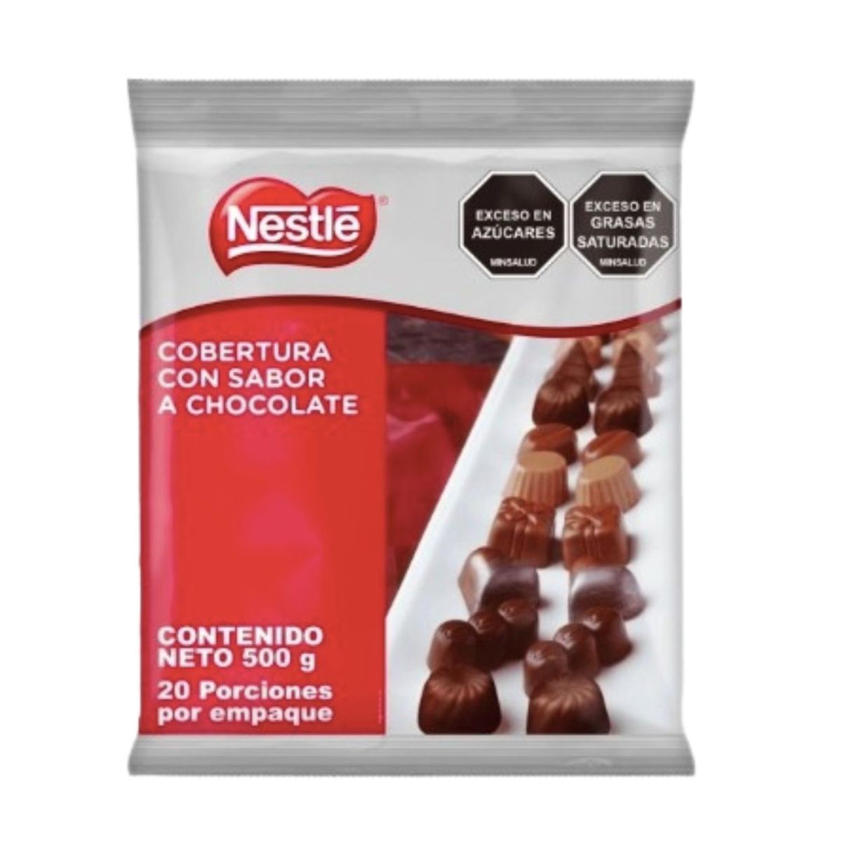 10X Cobertura De Chocolate Con Leche Nestle x 500 Gr