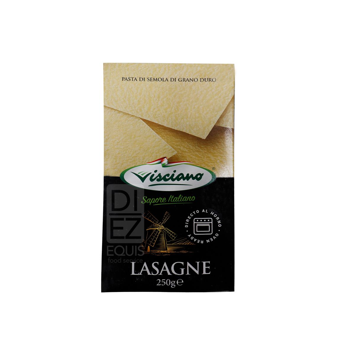 10X Pasta Lasaña Visciano x 250 Gr Bolsa