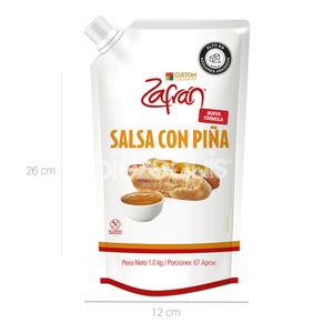 Salsa Con Piña Zafrán x 1000 Gr Bolsa - Bolsa