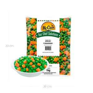 Vegetal Arveja y Zanahoria McCain Bolsa x 1 Kg - Bolsa