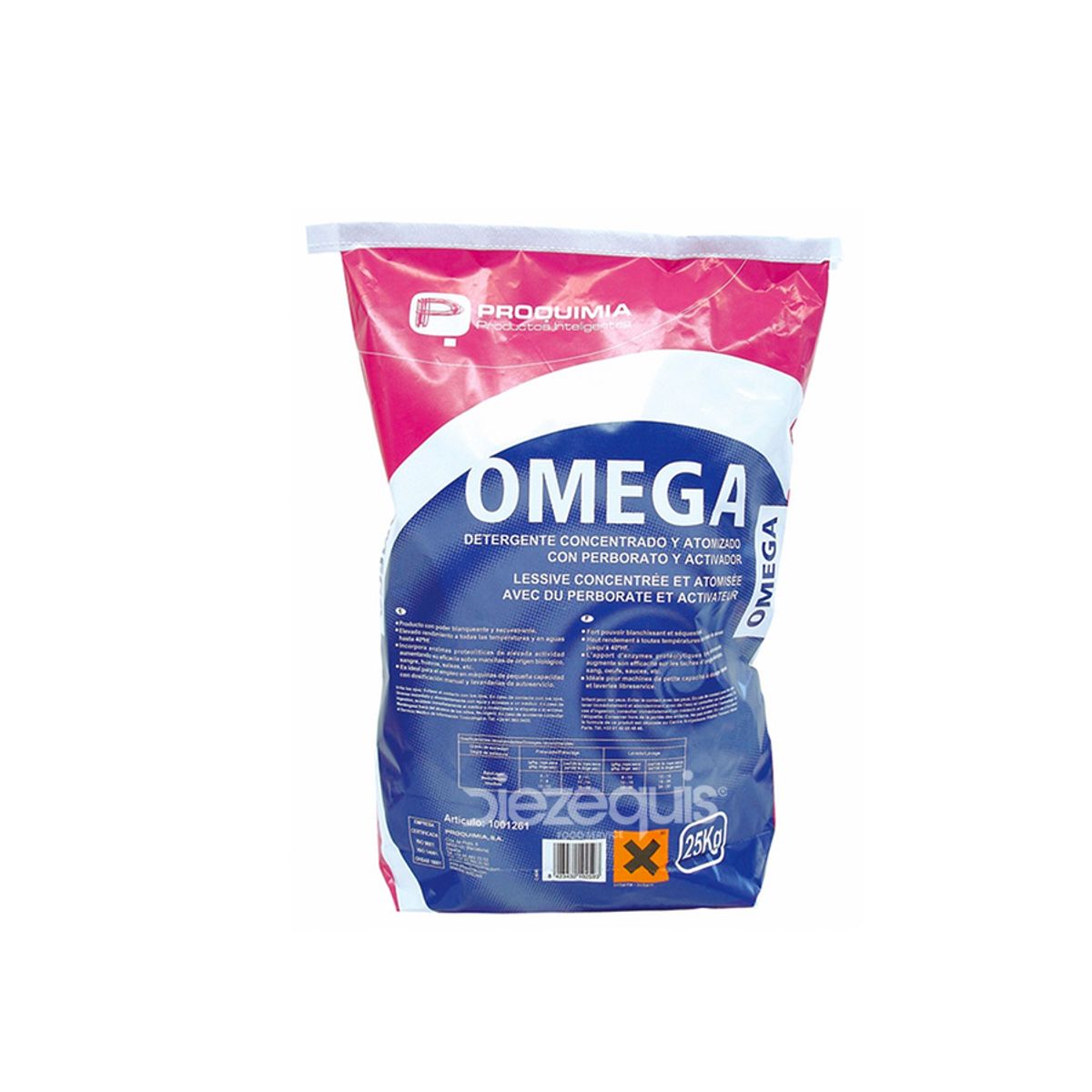 10X Detergente En Polvo Omega QEH x 25 Kilos