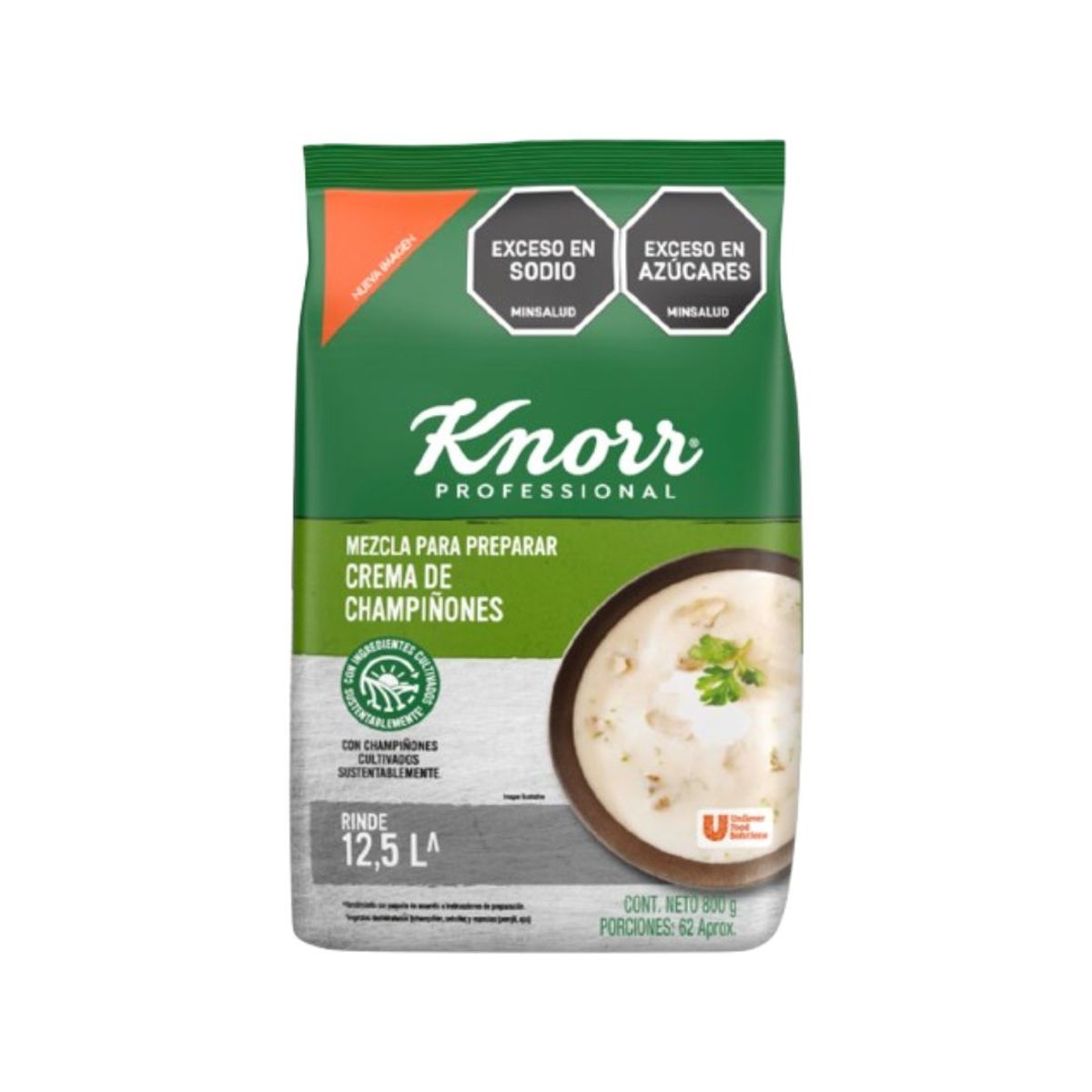 10X Crema Champiñones Knorr x 800 Gr Bolsa