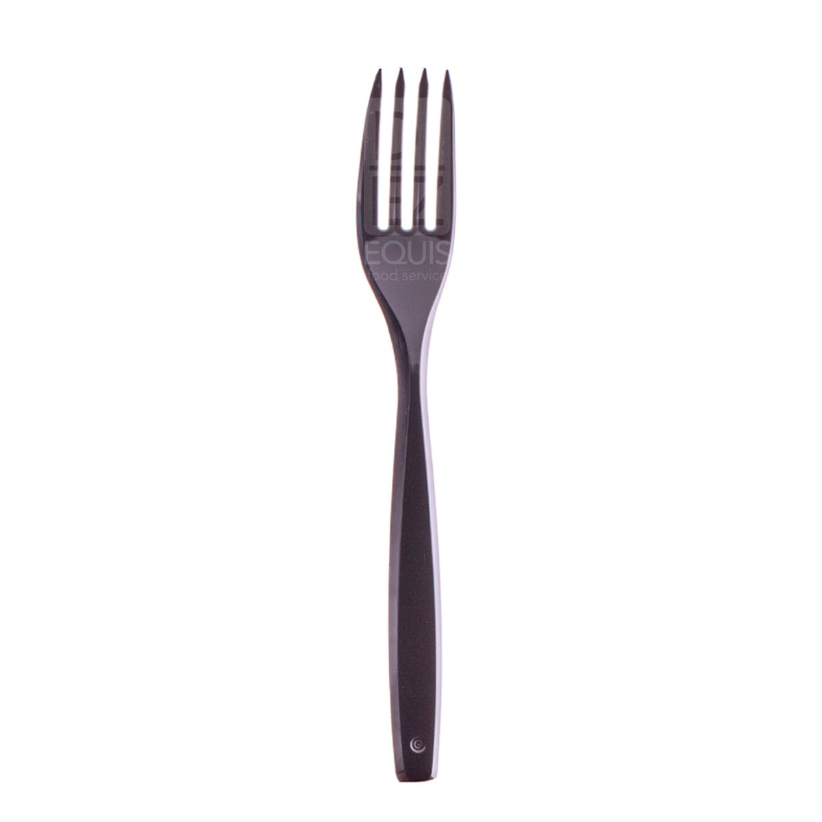 10X Tenedor Desechable Bistrot Negro x 100 Und