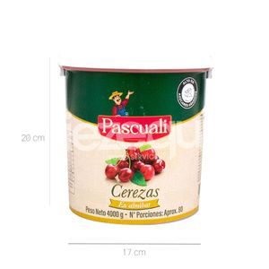 Cerezas Pascuali x 4000 Gr Balde - Unidad