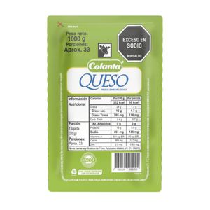 Queso Blanco Campesino Colanta x 1000 Gr - Unidad
