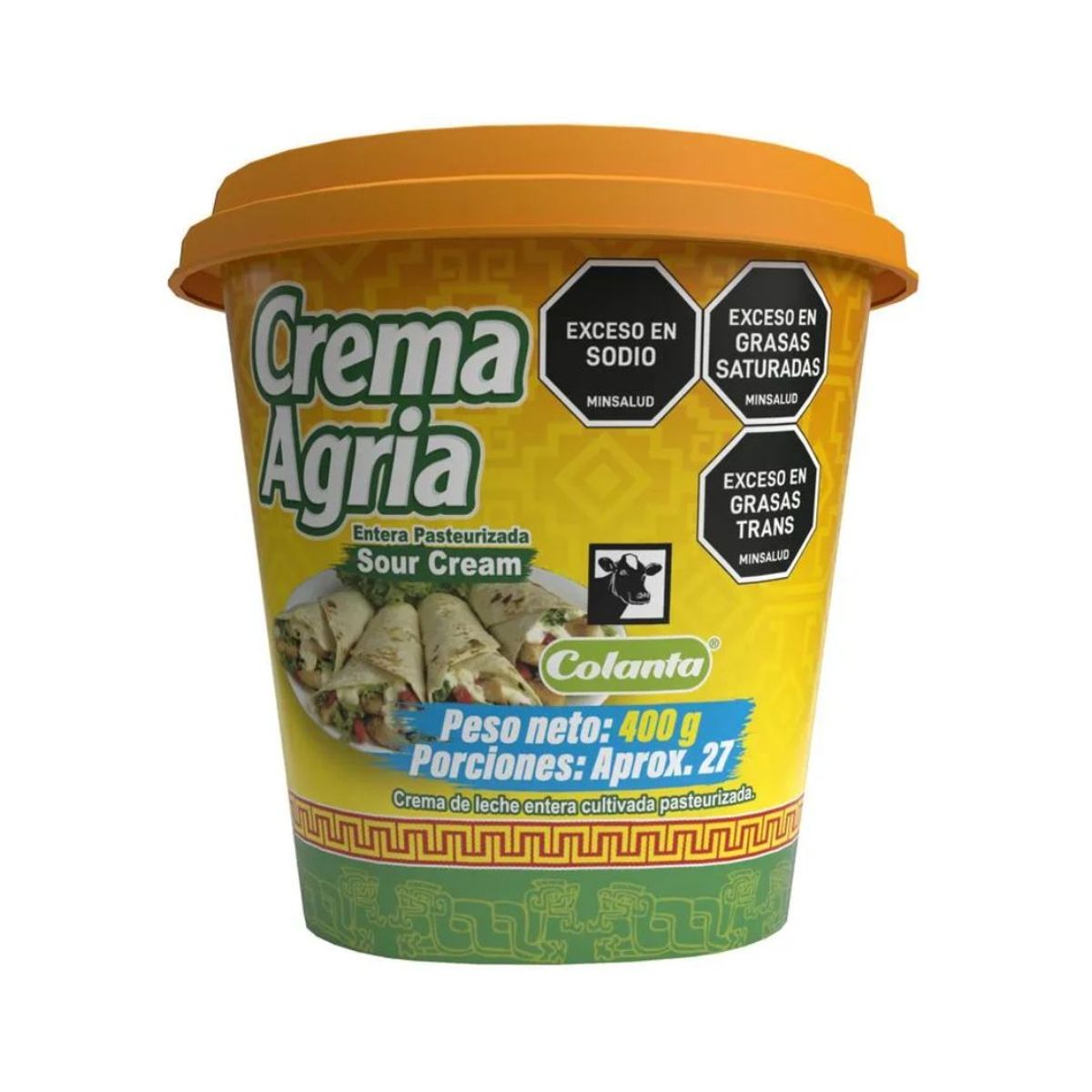 10X Crema Agria Colanta x 400 Gr Tarro