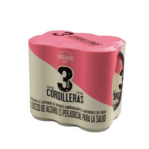 Cerveza 3 Cordilleras Rosada Caja x 6 Und x 269 Ml Lata - Caja