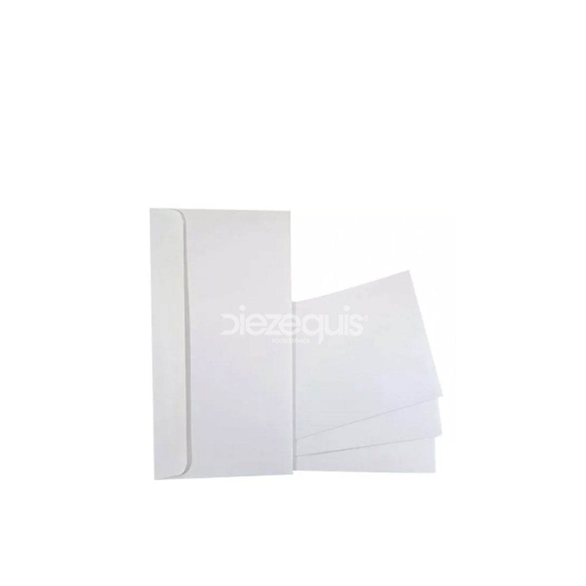 10X Sobre Blanco Dispapeles Oficio Angosto x 500 Und