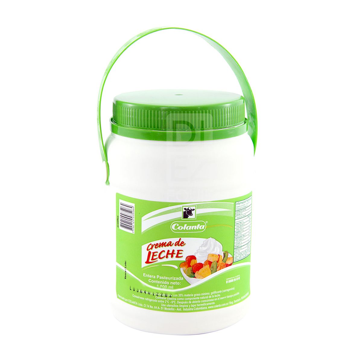 10X Crema de Leche Pasteurizada Colanta x 970 Gr Balde