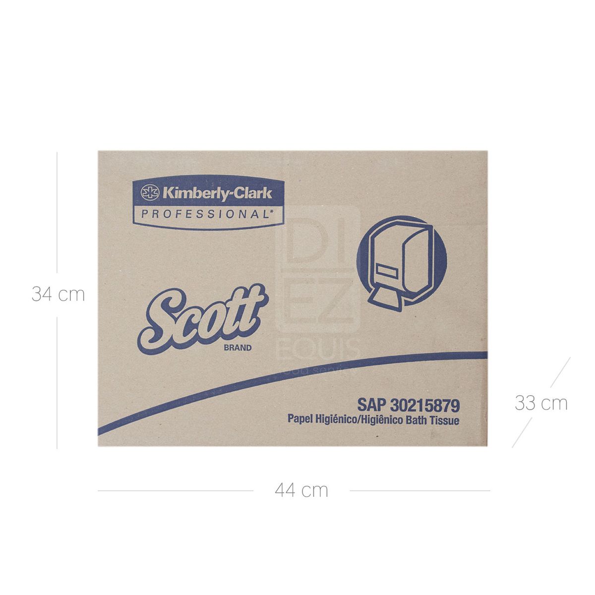 10X Papel Higiénico Blanco Kleenex 4210 x 250 Hojas x 36 Paquetes