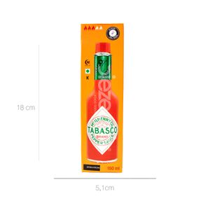 Salsa Ají Tabasco Brand Original Frasco x 150 Gr Vidrio - Unidad