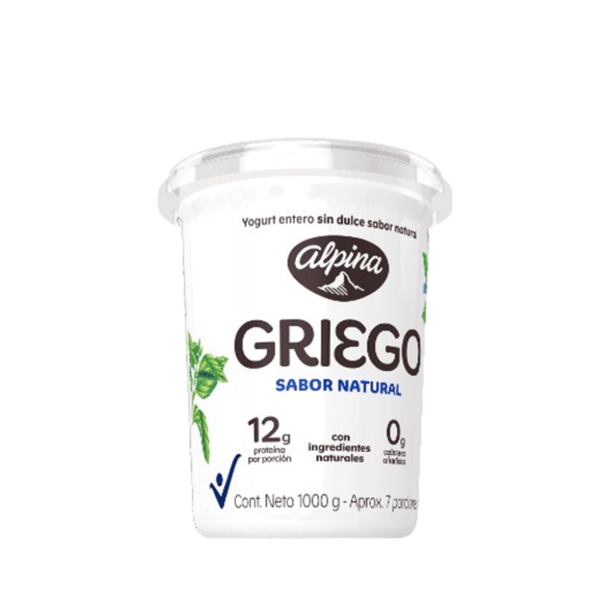 10X Yogurt Griego Natural Alpina x 1000 Gr