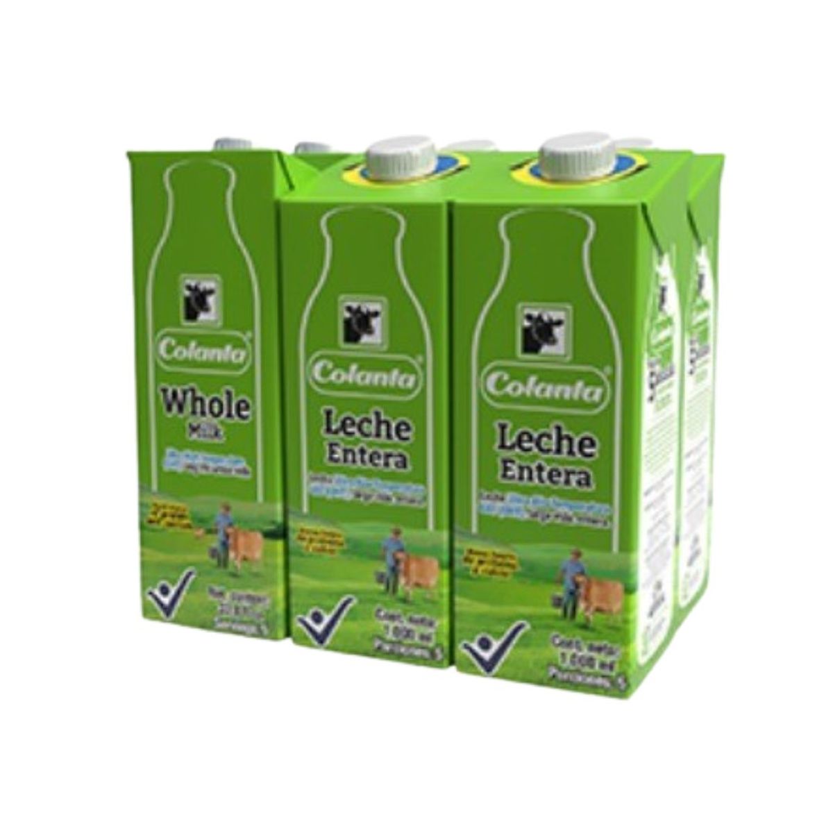 10X Leche UHT Entera Colanta x 1000 Ml SixpackTetrapack