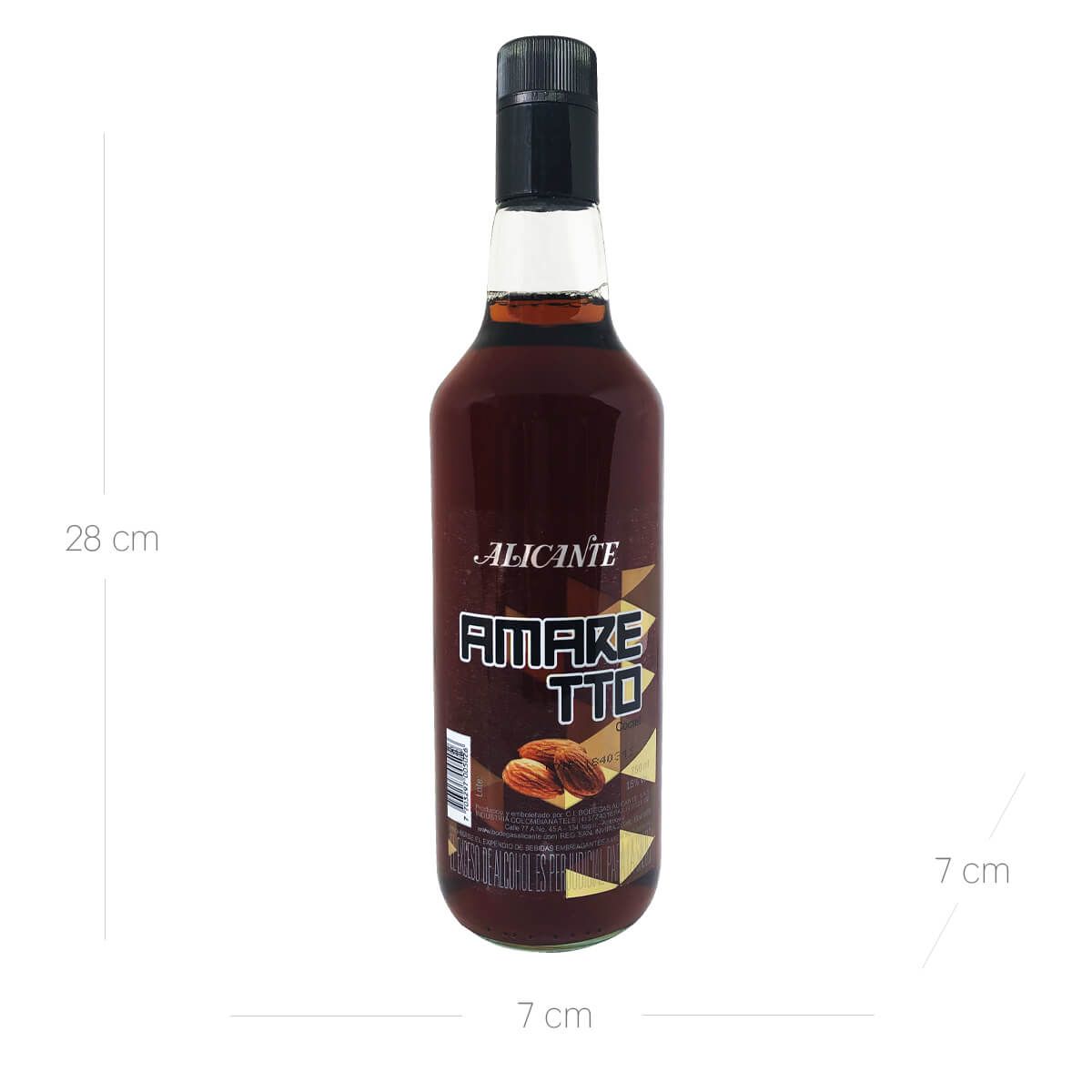 10X Bebida Cóctel Amaretto Alicante x 750 Ml Botella