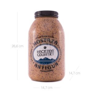 Mostaza Antigua Clásica en Grano Hacienda Gourmet x 3800 Gr Pet Galón - Unidad