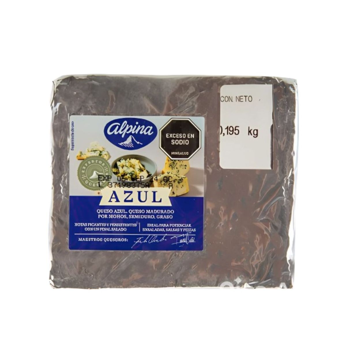 10X Queso Azul Alpina Cuña 1kg Aprox