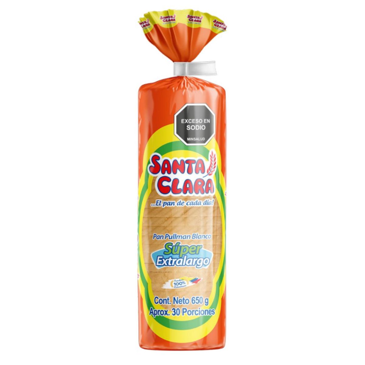 10X Pan Blanco Santa Clara Super Extralargo x 650 Gr