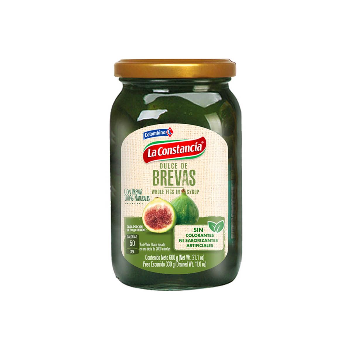 10X Dulce de Brevas La Constancia x 600 Gr Vidrio