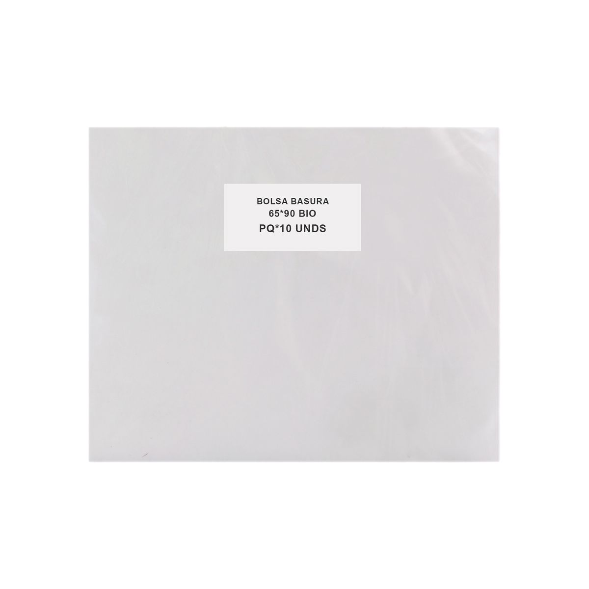 10X Bolsa Basura Blanca 65 x 90 Cm x 10 Und