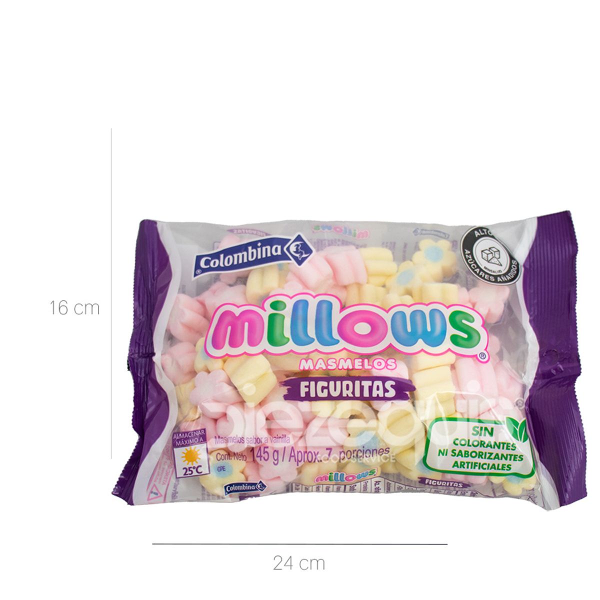 10X Millows Margarita Colombina x 145 Gr