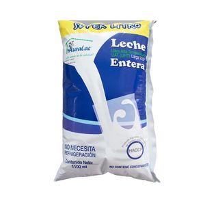 Leche UHT Entera Auralac x 1100 Ml - Unidad
