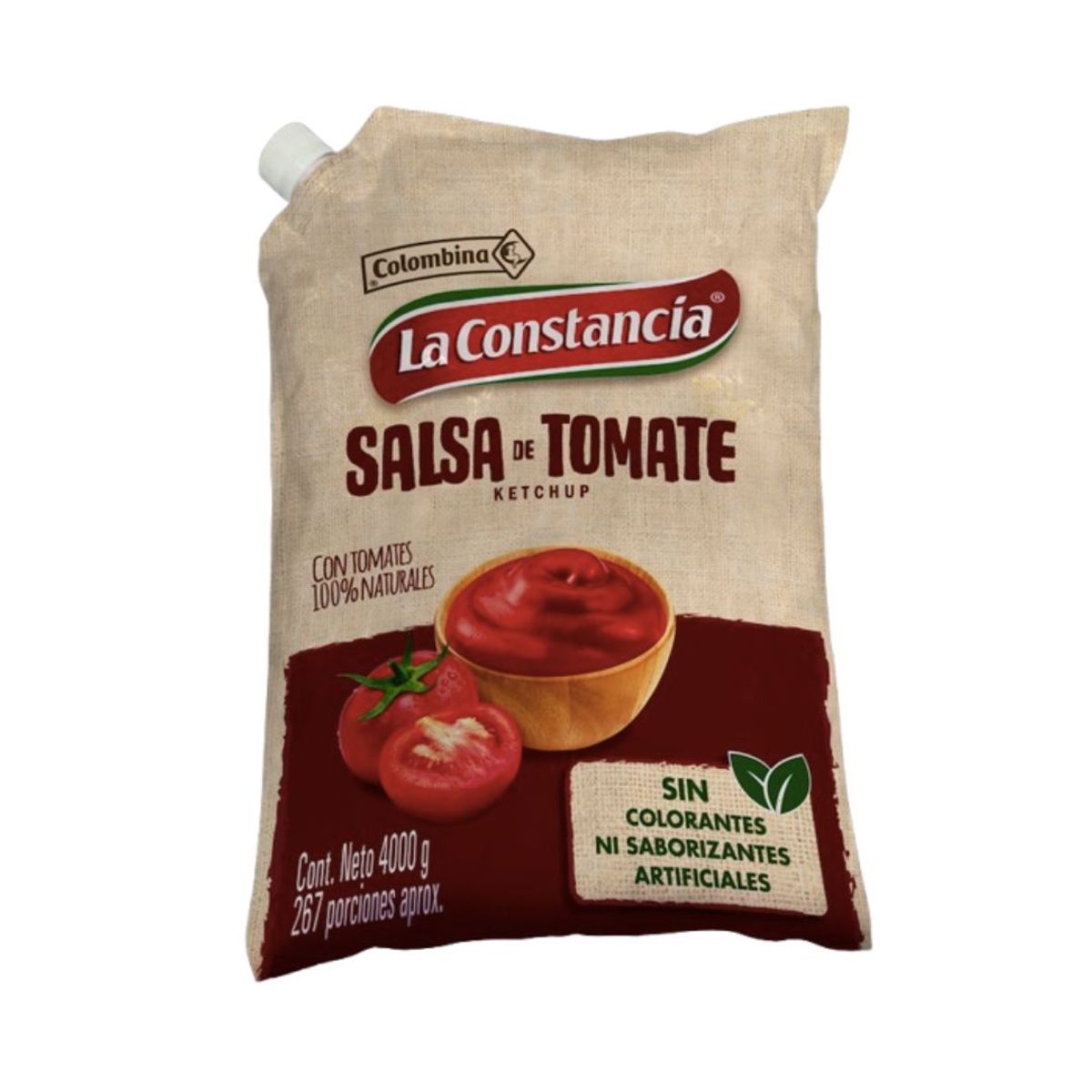10X Salsa De Tomate La Constancia x 4000 Gr Bolsa