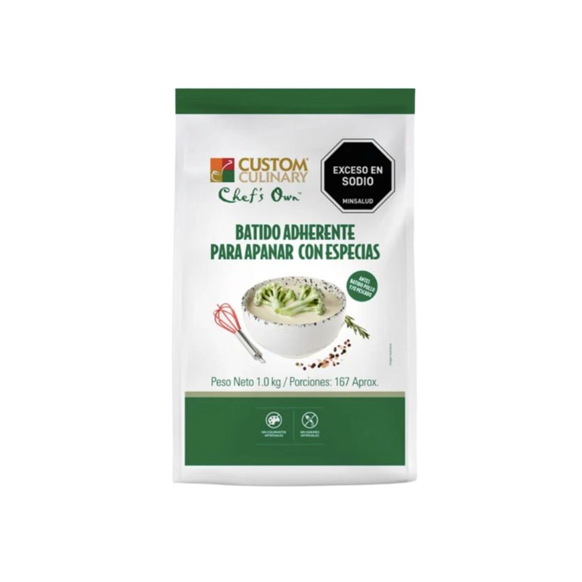 10X Batido Adherente Para Apanar Saborizado Zafrán x 1000 Gr Bolsa