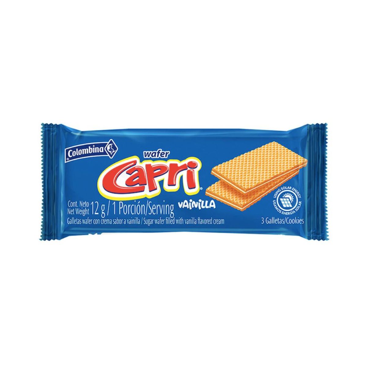 10X Galletas Capri Vainilla x 12 Gr x 24 Unds