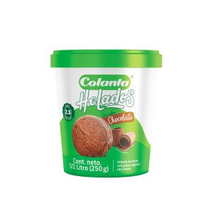 Helado Colanta De Chocolate x 500 Ml Neto 250 Gr - Unidad