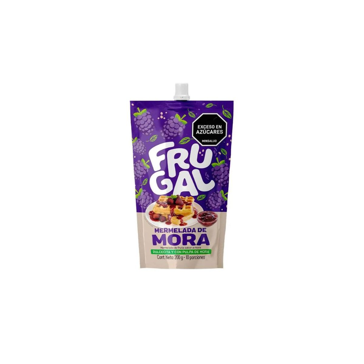 10X Mermelada Mora Frugal x 200 Gr