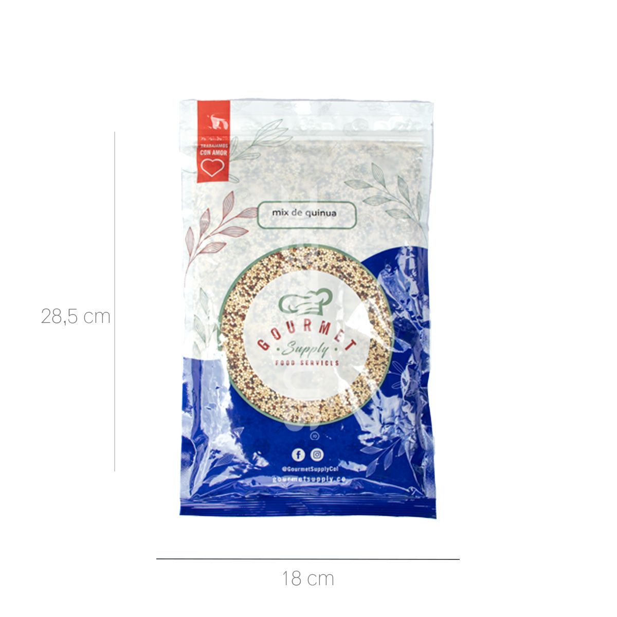 10X Quinua Tricolor Gourmet Supply x 500 Gr Bolsa