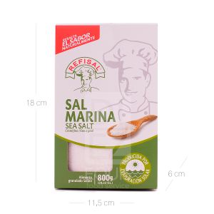 Sal Marina Refisal  x 800 Gr Caja - Unidad
