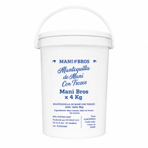 Mantequilla de Maní Con Trozos Mani Bros x 4 Kg - Unidad